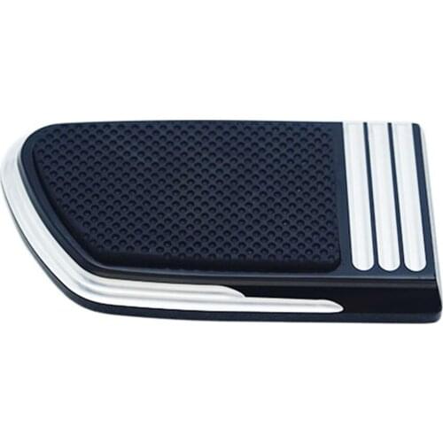 Motorcycle Brake Pedal Cover Rubber Non-slip Deep CNC Cut Chrome Elements for Harley Models Indian 2014-2019
