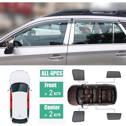 Side Windows Magnetic Sun Shade UV Protection Ray Blocking Mesh Visor Fit For Subaru Outback 2015-2018