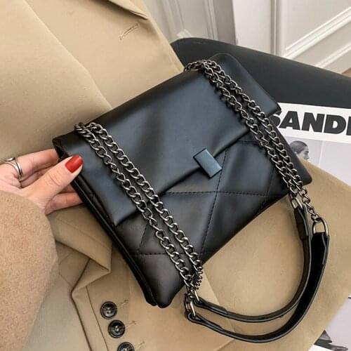 Small Chain Designer New Fashion Crossbody Shoulder Handbags 2021 Winter Female Luxury Trend Soft PU Leather Bags Beautiful