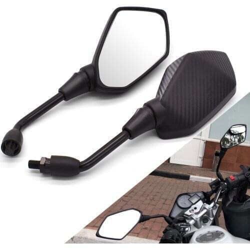 1 Pair Motorcycle Rear View Mirrors For DUCATI Hypermotard 796 821 939 950 1100 ST4S 748 900 10mm 8mm Back Side Convex Mirror