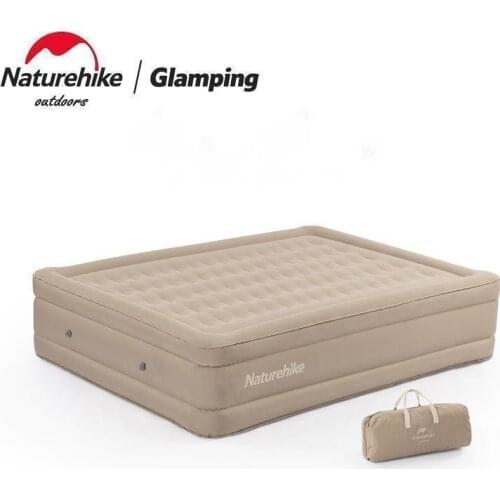 Naturehike Inflatable Bed Lazy Air Cushion Bed Outdoor Camping Tent Mattress Heighten Double Air Cushion Moisture-proof Cushion