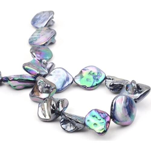 Natural Stone Shell Beads Irregular Sea Loose Spacer Shell Beads Strand 15'' for Jewelry Making DIY Bracelet Accessories