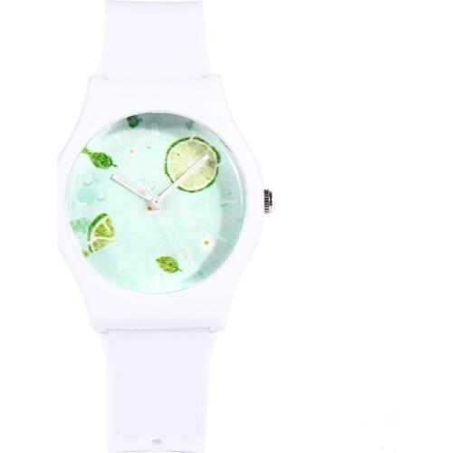 New Fashion CIOFA Brand Unique Harajuku Luminous Waterproof Small Woman Children Lemon Jelly Sports Watch