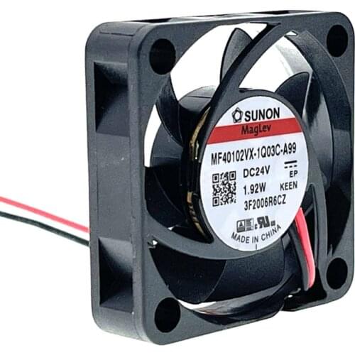 New 3D Printer 24V 40mm Fan MF40102VX-1Q03C-A99 for Sunon Magnetic Bearing 4010 Cooling for Extruder Hotend BLV Mgn Cube Ender