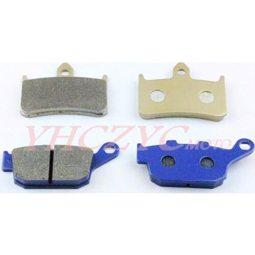 For HONDA CB250 Hornet 250 96-01 NT400 NC25 NT650 88-92 BROS400 650 motorcycle front and rear brake pads set
