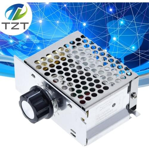 Professional Voltage Regulators 4000W 220V High Power SCR Speed Controller Electronic Voltage Regulator Governor Thermostat BS