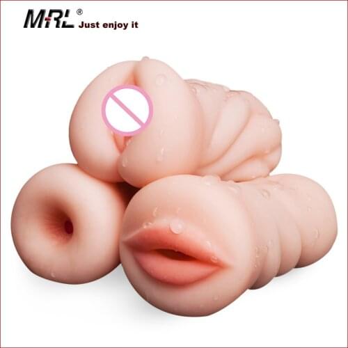 Sex Toys For Men 4D Realistic Deep Throat Male Masturbator Silicone Artificial Vagina Anal Mouth Erotic Oral Sex Male Toy