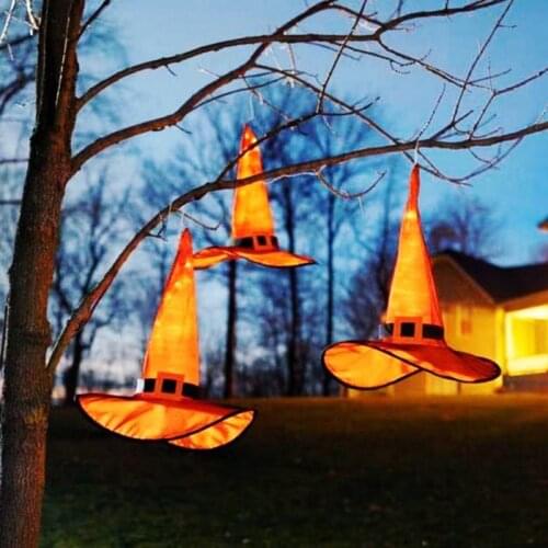 Wizard Hats Led Light Party Headgear Halloween Witch Hat Cosplay Costume Supplies Festival Atmosphere Decor