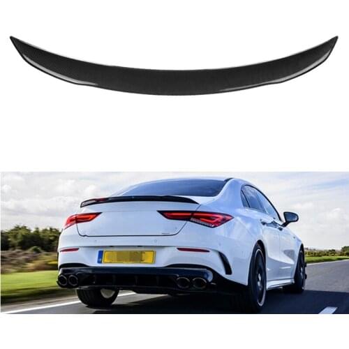 Rear Trunk Spoiler Tail Wing Lip For Mercedes W118 C118 CLA35 CLA180 CLA200 CLA250 CLA45 AMG Line 2019 -2024 Carbon Fiber Style