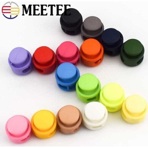 25pcs 6mm Plastic Stopper Hat Elastic Rope Cord Lock Adjustment Lock Clips Buckle DIY Shoelace Clamp Accessoies BD429