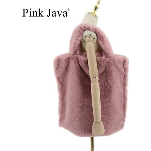 PINK JAVA QC20055 new arrival women bag faux fur handbag fake rabbit fur shopping bag