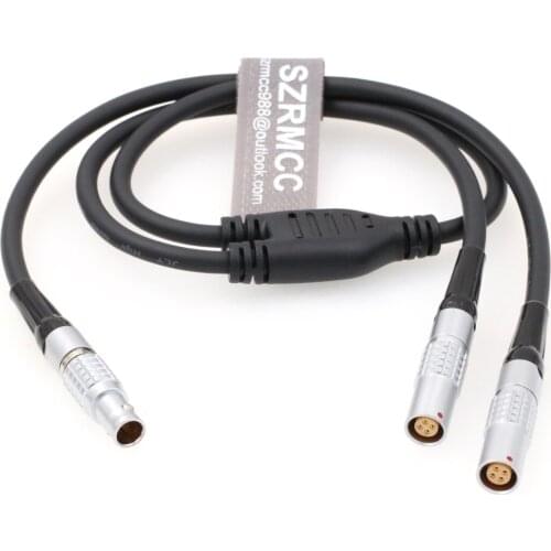 0B 4 Pin Male to Dual 4 Pin Female Breakout Splitter Cable for ARRI LBUS CForce Motor