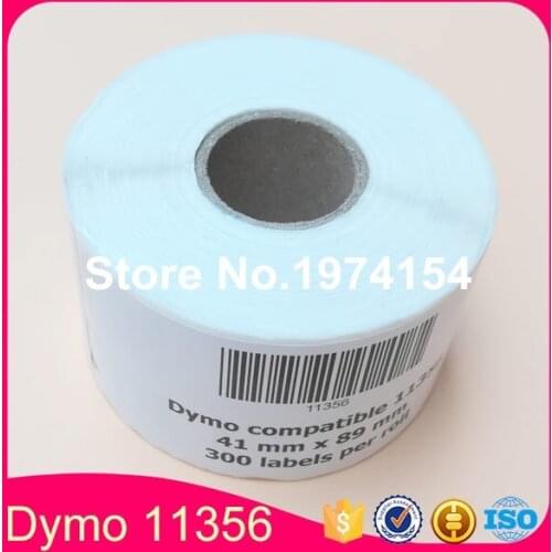1x Free Shipping Dymo 11356 Label 41mm x 89mm Compatible Etiketten for LW450 (Also Supply Dymo 11356 99013 99014 11354)