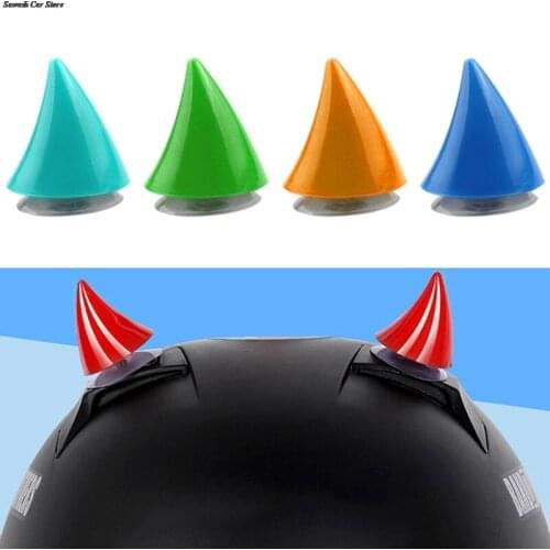 1 Motorcycle Helmet Horn Decoration Horror Halloween Fairy Horns Childrens Skating Helmet Decoration Ideas Devils Horn Car