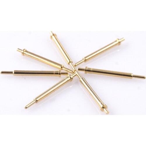 10pcs Spring Loaded Pogo Pin Connector 17.0 mm Height Tail 2.0mm Through Hole PCB Flange diameter 2.0mm Single Pole