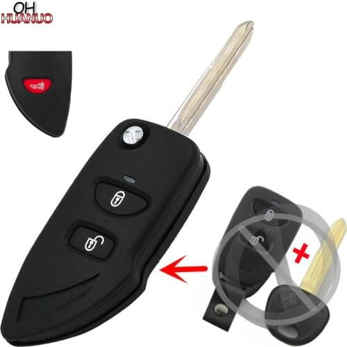2+1/3 Button Flip Remote Car Key Shell Case Fob For Hyundai Tucson