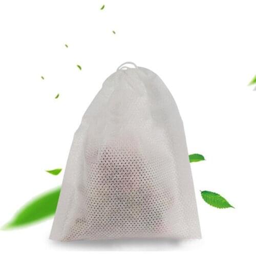 20Pcs/Lot Teabags 5x7CM Empty Scented Tea Bags With String Heal Seal Filter Paper for Herb Loose Tea Bolsas de te