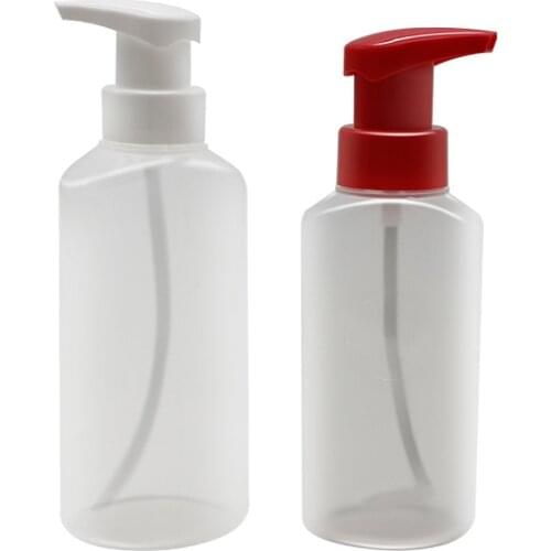 250ML Salon Transparent Foam Bottle Plastic Liquid Foam Soap Bottle Mousse Point Bottled Shampoo Lotion Shower Gel Foam