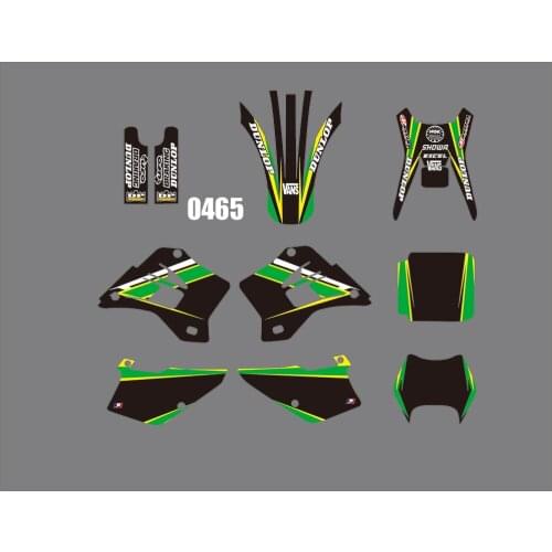 3M 0465 Motorcycle Team Graphic & Backgrounds Decal Stiker Kits for Kawasaki KXD200 KXD220 1995-2008