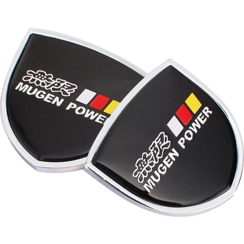 3D Mugen Logo for Honda CRV Accord Fit Jazz Civic H-RV Crosstour Pilot CRZ Car Emblem Stickers Badge Auto Exterior Accessories