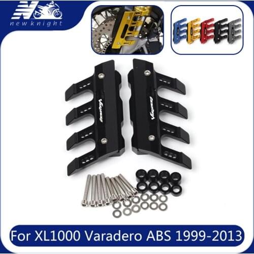 For HONDA XL1000 Varadero ABS 1999-2013 Motorcycle CNC Aluminum mudguard side protection block front fender anti-fall slider