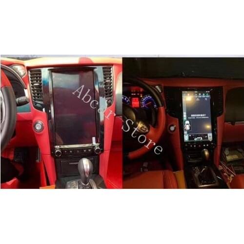 13.6'' Tesla style Android 9.0 Car dvd player GPS Navigation For infiniti qx70 FX FX35 2009-2013 radio stereo PX6 DSP