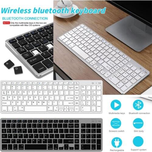 Wireless Keyboard Bluetooth Rechargeable Numeric Full-size Portable Ergonomic Keyboard Laptop/desktop Office Supplies