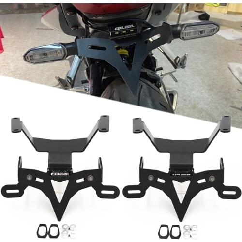 For Honda CB650R CBR650 CBR 650R 2019 2020 21 Motorcycle License Plate Holder License Bracket Tail Tidy Fender Eliminator Black