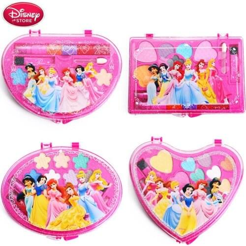 Disney Princess Girl Toys Kids Makeup Set Girls Party Play Makeup Make Up Gift Box Masquerade Girl Gift