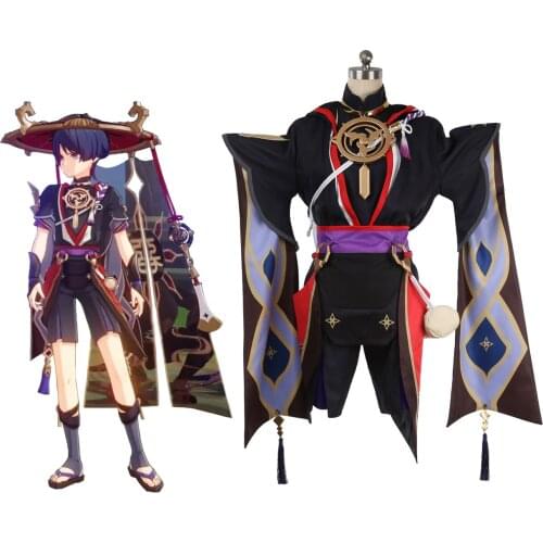 Genshin Impact Scaramouche Cosplay Costume Balladeer Outfit Pants Full Set Custom Made for Activity Party Role Play Clothing
