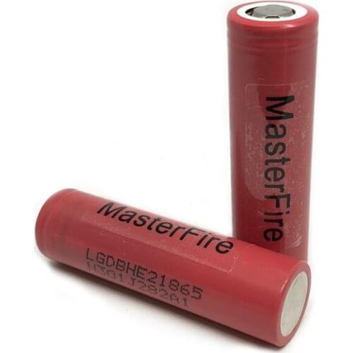 MasterFire 2pcs/lot Genuine ICR18650HE2 2500mah lithium battery 18650 HE2 rechargeable li-ion batteries 30A for E-cigarettes