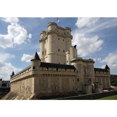 Metal Wrapped Magnets SOUVEMAG Paris Chateau de Vincenne Scenery Tourist Metal Refrigerator Magnets 5288