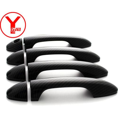 Fashion bicolor door handle cover handle bowl For toyota fortuner 2018 hilux revo rav4 innova 2016 2017 ABS accessories YCSUNZ