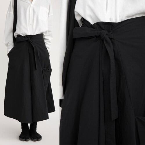 New 2020 Men and Womens Clothing Hair Stylist fashion Catwalk Loose Bandage Samurai dress Culotte Plus Size Singer Costumes