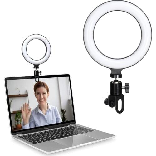 16cm Protable Selfie Ring Light For Youtube Live Streaming Studio Video LED Dimmable Photography Conference Lighting USB Cable