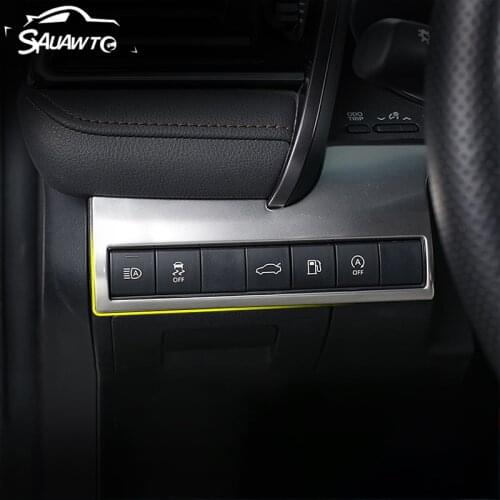 Stainless Steel Car Headlight Adjustment Knob Switch Cover Trim Interior for Toyota Camry XV70 2018 2019 2020 Accessories