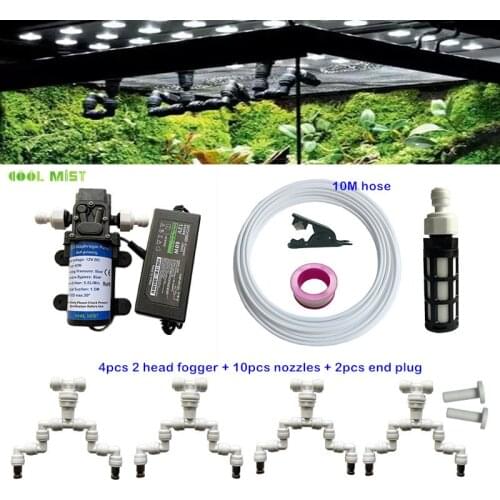 S346 Rain forest Tank Reptile Fogger Mist Sprinkler Pet Cooling system Terrarium Misting Landscape Plants Humidification