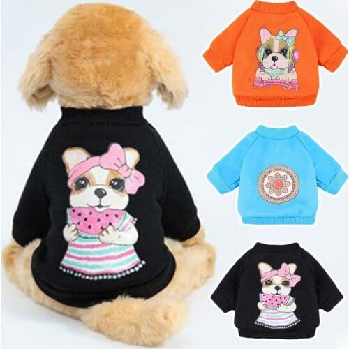 Bright Color Lovely Cute Pet Dog Pullover Outfit Skin-friendly Dog Costume Round Neck Pet Accessories