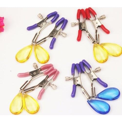 CandiWay Nipple Clamps Sexy Adult Novelty milk Clip Female Breast clitoris Clip Massager Sex Toys For Couples lover dance game