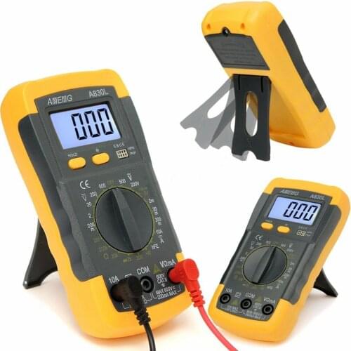 Volt Tester Multimeter Multitester 1PC LCD Digital Multimeter Portable A830L Electrician Supplies DC Voltage Multimeter