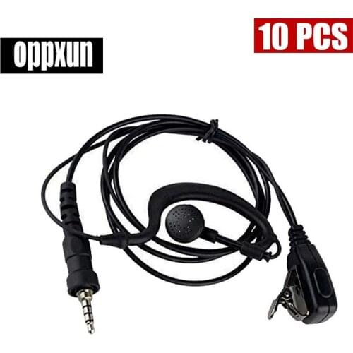 10PCS 2-Pin Foam Slow Rebound Earbud Earpiece Mic PTT Headset for Kenwood Baofeng TYT WOUXUN Walkie Talkie