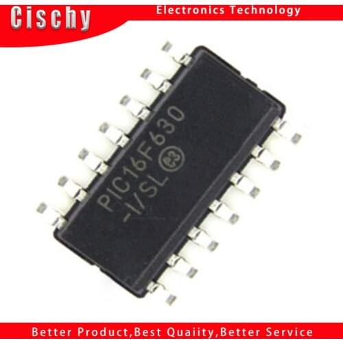 2pcs PIC16F630-I/SL PIC16F630 16F630 SOP14 SMD