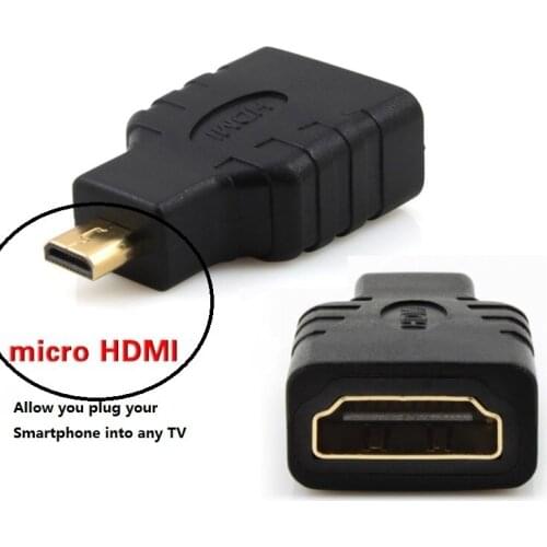 200pcs/lot, DHL free ship. Micro HDMI Male to HDMI Female Adapter. Micro-HDMI D Type Converter Adaptor