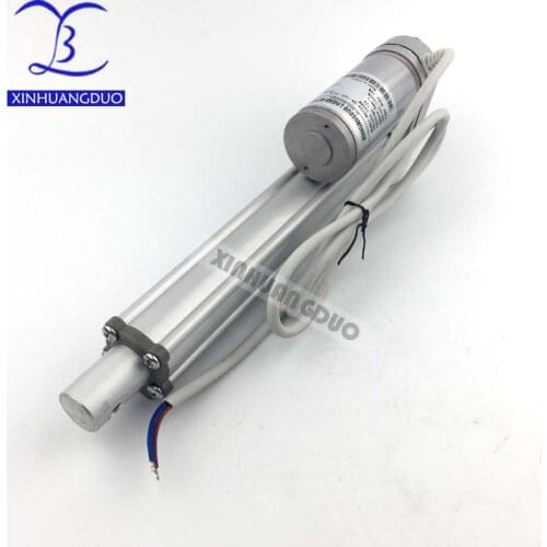 4 inch / 200mm stroke dc 12V/24V 12V 24V 50 100 200 300 400 500 750 1200N/120kgs max load electric linear actuators