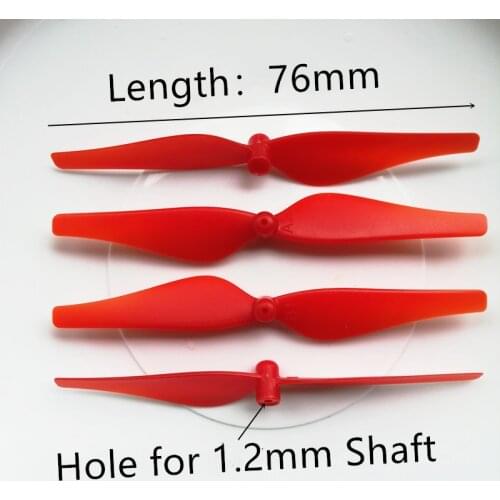 4pcs/set 76mm 7.6cm 1.2mm Props 2-Blade Propeller CW CCW for 8520 Coreless Motor RC FPV Quadcopter Racing Drone Spare Parts