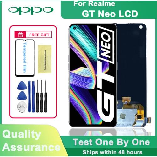 6.43" Original Super AMOLED Display for Realme GT Neo LCD touch screen digitizer assembly For OPPO Realme GT Neo RMX3031 Display