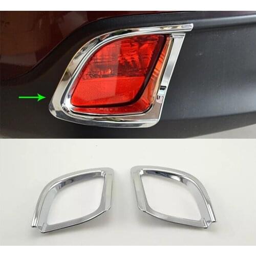 Car Accessories Exterior Decoration ABS Chrome Rear Fog Lamp Light Cover Trims For Toyota Highlander 2018 Car-styling