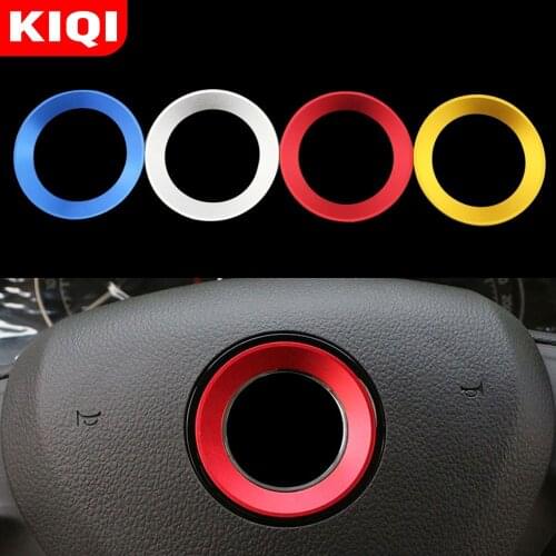 Car Steering Wheel Centre Circle Trim for VW POLO Golf 6 7 Tiguan Jetta Passat B7 CC for Skoda Octavia A7 A5 Fabia Superb Rapid