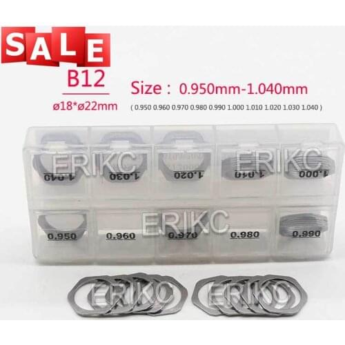 Free Shipping! B12 Shims Size 0.95-1.04mm Diesel Injector Adjustment Shim Gasket Washers for BOSCH Injecotrs