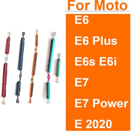 New Side Button Key For Motorola Moto E6 E6s E6 Plus E7 E 2020 E7 Power G10 Power On Off Volume Key Button Replacement Parts